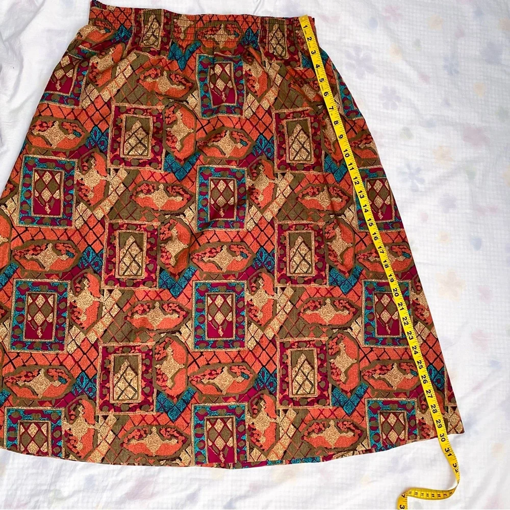 Vintage southwest print skirt - Picture 9 of 10